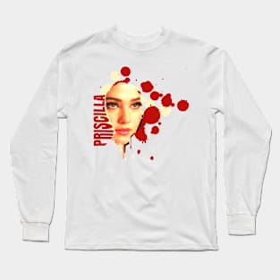 Cailee Spaeny priscilla movie film 2023 graphic design Long Sleeve T-Shirt